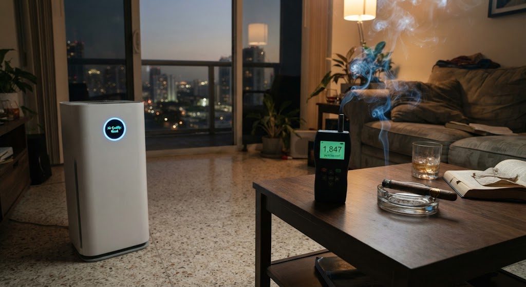 I Tested a Premium Air Purifier's Auto Mode with a Controlled Smoke Source