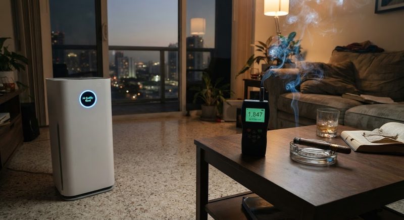 I Tested a Premium Air Purifier's Auto Mode with a Controlled Smoke Source