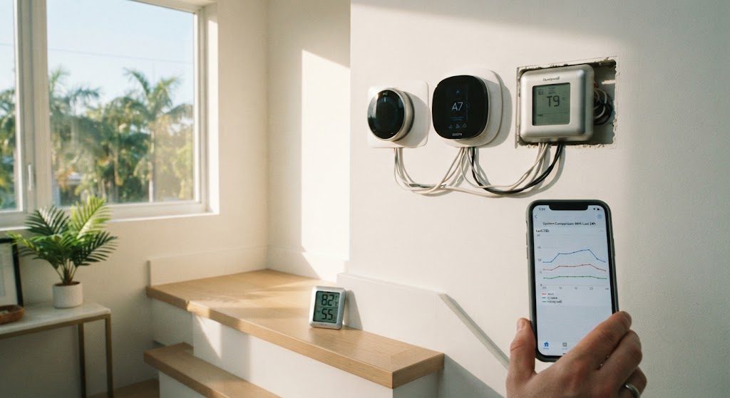 Smart Thermostat Comparison: Three Weeks, Three Floors, One Miami Summer