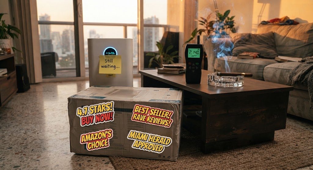 This Air Purifier Has a Mountain of Online Reviews. Here's What the Meter Said.