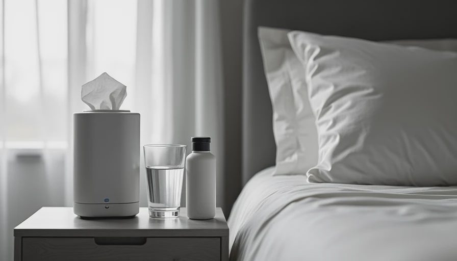 Visual context for humidifier for blocked nose