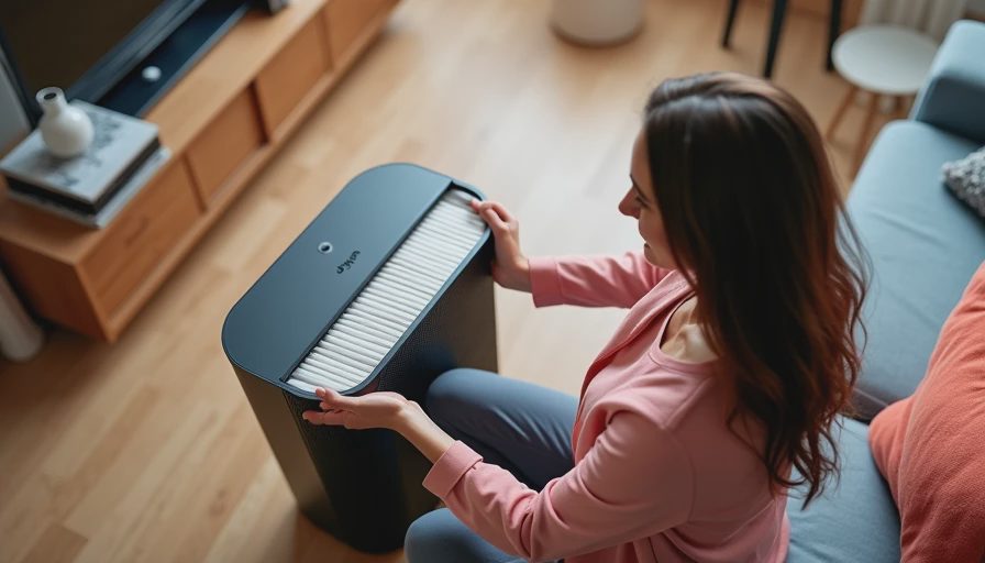 Visual context for dyson air purifier filter